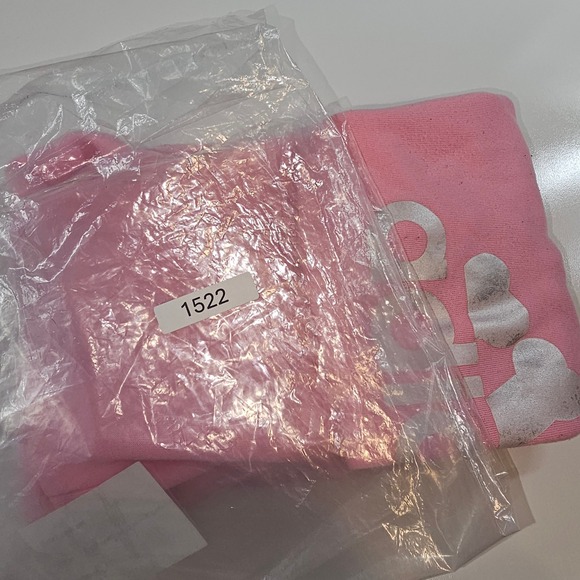 Adidog Pink Dog Hoodie Sweatshirt Pet Apparel Size Large - Picture 4 of 4